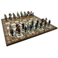 thumbnail image 2 of US American Civil War Queens Painted Chess Set W/ 17" Mosaic Color Board, 2 of 6