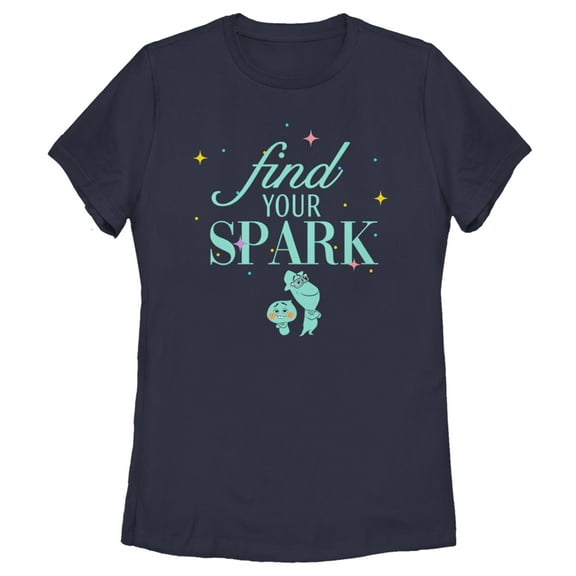 Women's Soul Find Your Spark Graphic Tee Navy Blue Small
