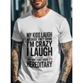 thumbnail image 3 of Men's T-Shirt Family Funny Humor Jokes Short Sleeve Casual Tee Classic Crew Neck T-Shirt for Men, White 4XL, 3 of 7