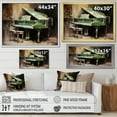 thumbnail image 4 of Designart "Impressionist Green Piano Instrument III" Music Floater Framed Canvas Prints, 4 of 5