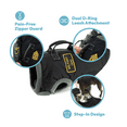 thumbnail image 4 of Gooby Dog Vest - Black, Large - Dog Jacket Coat with Lift Handle and D Ring - Zipper Closure and Stretch Chest Small Dog Sweater, 4 of 5