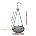 thumbnail image 3 of Hanging Bird Feeder Tray with Chain, Round Mesh Platform for Garden, Yard, Patio, 3 of 9