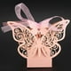 thumbnail image 5 of 100Pcs Mariposa Caja de Favor de la Boda Regalos de Fiesta de Cumpleaños Cajas de Dulces (Rosa), 5 of 8