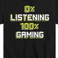 thumbnail image 3 of Instant Message - One Hundred Percent Gaming - Toddler & Youth Short Sleeve Graphic T-Shirt, 3 of 6