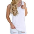 thumbnail image 3 of Hpapadks Tank Top for Women Cold Shoulder Knot Backless Tanks Casual Loose Solid Camis Camisole Tops for Women White M, 3 of 7
