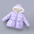 thumbnail image 2 of Baby Puffer Coat Kids Winter Coat Cute Bear Hooded Jacket Zipper up Down Coats for Kids Baby Girls Child Puffer Jacket Baby Boy Clothes 3-4 Years, 2 of 5