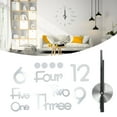 thumbnail image 1 of Large Wall Clock, Frameless DIY Decor Clock Mirror  Atomic Wall Clock, Modern Simple Style Decor Clock For  Office Room Decor, Minimalist, 1 of 8