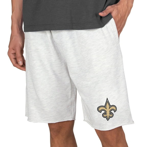 Men's Concepts Sport Oatmeal New Orleans Saints Mainstream Terry Shorts