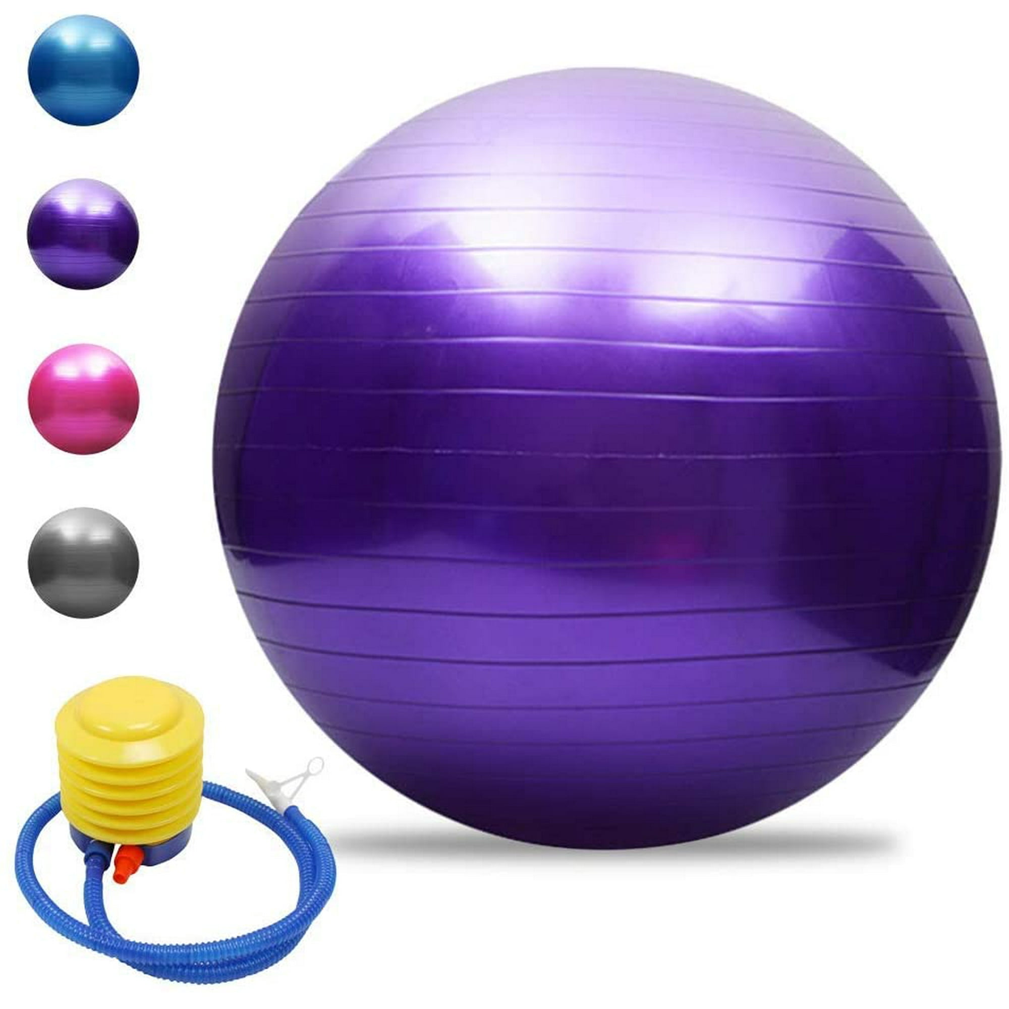 Greswe Yoga Ball Anti Burst Thickened Stability Balance Ball Pilates Barre Physiotherapy Exercise Ball 65 Cm Gift Air Pump