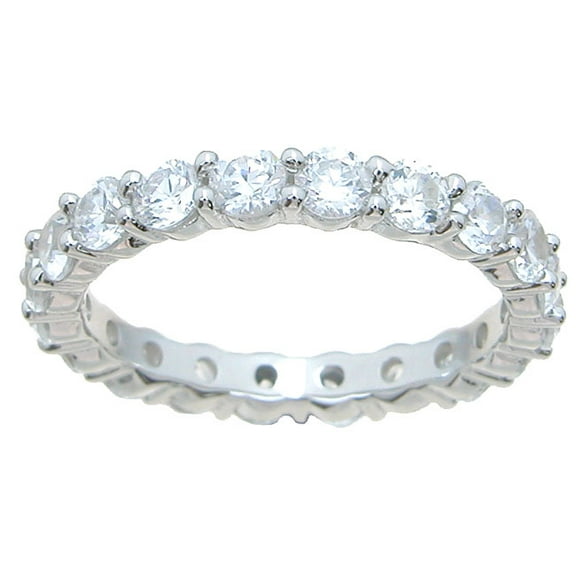 925 Sterling Silver Eternity Bands for Women & Wedding Ring Make Great Gifts for Women