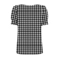 thumbnail image 3 of Ladies Tops and Blouses Plus Size,Tops for Women Summer Casual Ruffle Trim Sleeve Square Neck T Shirts, 3 of 5