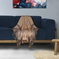 thumbnail image 2 of Parkland Collection Experience Warmth With Coffee Cotton Slub Throw (50” X 60” Size And Tassels), 2 of 4