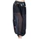 thumbnail image 1 of Pantalones elegantes de danza del vientre para mujer - Pantalones anchos con abertura de gasa y lentejuelas - Cintura elástica, talla única para cinturas de 68-110 cm, 1 of 3