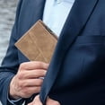 thumbnail image 4 of Cartera corta para hombre, billetera vertical para negocios con clip para múltiples tarjetas, monedero, 4 of 5