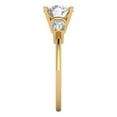 thumbnail image 3 of Three-Stone Engagement Ring for Women - 2ct Moissanite in 14K Yellow Gold Promise Ring, 3 of 6