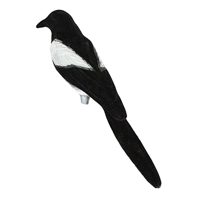 Plástico Magpie Decoy para Tiro Jardín Espantapájaros Jardín Césped Decoración