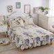 thumbnail image 2 of unids/set falda de cama plisada con volantes sábanas fundas de almohada juego de cama transpirable (cama de 1,5 M), 2 of 8