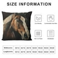 thumbnail image 5 of Shangniulu Brown Horse Throw Pillow Covers , Pillow Covers,Wild Farmhouse Animal Cushion Cases,Rustic Kawaii Decorative Accent Pillow Cases,Bedroom Decor White, 5 of 5