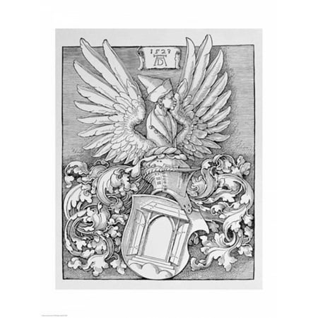 Posterazzi Coat of Arms of the Durer Family Canvas Art - Albrecht Durer (24 x (Best Family Coat Of Arms)