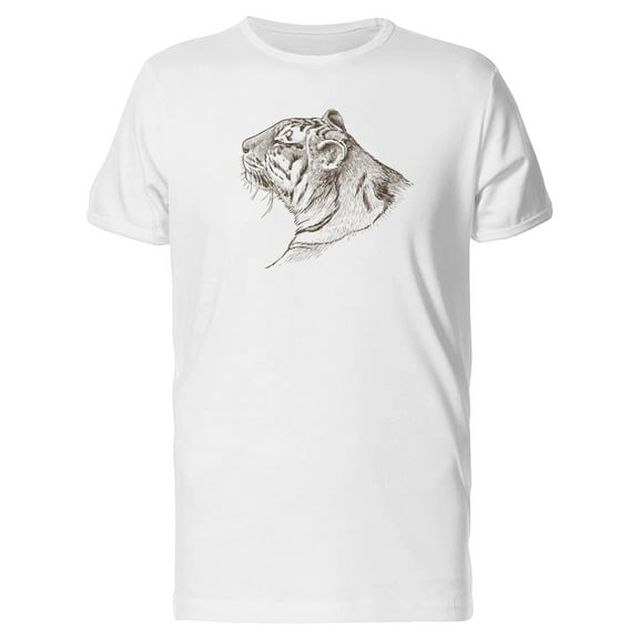 Sketch Of Tiger Head Tee Men's -Image by Shutterstock