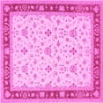 thumbnail image 1 of Ahgly Company Indoor Square Persian Pink Traditional Area Rugs, 7' Square, 1 of 4