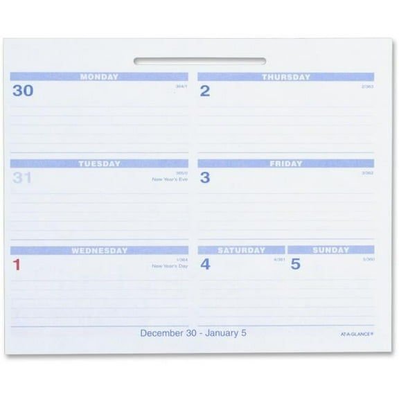 At A Glance  Flip-A-Week Desk Calendar Refill