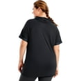 thumbnail image 2 of Just My Size Women Cowl Neck Short Sleeve fashion t shirts, 2 of 4