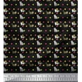 thumbnail image 1 of Soimoi Cotton Poplin Fabric Dot & Cat Animal Decor Fabric Printed Yard 56 Inch Wide, 1 of 5