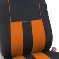 thumbnail image 3 of FH Group Striped Polyester Fabric Car Seat Cover, Universal Orange Full Set Seat Covers with Air Freshener, 3 of 10