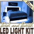 thumbnail image 6 of Biltek 16.4' ft Blue Bedroom Dresser Headboard LED Lighting Strip + Dimmer + Remote + Wall Plug 110V - Headboard Closet Make Up Counter Mirror Light Lamp Waterproof 3528 SMD Flexible DIY 110V-220V, 6 of 6