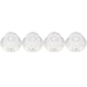 thumbnail image 4 of Perilla de control de tono de 4 piezas, campana transparente, volumen, accesorios para instrumentos musicales para guitarra, bajo, blanco con letra dorada, 4 of 14