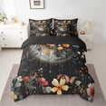 thumbnail image 2 of Feelyou Outer Space Planet Bedding Comforter Set 7pcs, Jungle Flower Floral Queen Bedding Sets, Rustic Farmhouse Plant Reversible Queen Sheet Sets, Luxury Bedroom Decor, 2 of 8