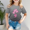 thumbnail image 2 of Godom Girls Super Soft Short Sleeve T-Shirts Casual Crewneck Basic Tees Girls' Summer T Shirts, 2 of 5