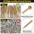 thumbnail image 3 of Fijador de Espacios para Pisos Chirriantes ANGGREK Tornillos de Reparación de Pisos Acero Inoxidable 125 Piezas, 3 of 7