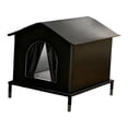 thumbnail image 4 of Casa para Gatos para Exteriores, Refugio para Gatos, Descanso Portátil, Accesorios únicos, Casa para Perros, Patas Elevadas para Exteriores, Granero E Largo 42cmx42cmx42cm, 4 of 8