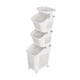 thumbnail image 2 of Cesta de ropa sucia con ruedas, cesto de ropa sucia hueco, estante para juguetes del hogar y baño 3 capas, 2 of 9