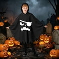 thumbnail image 2 of LILIYA Ages 3-12 Halloween Cloak Cape, Hooded Poncho for Fall Event, Cute Festive Motif, Cozy Durable Fabric, Everyday Holiday Outfit, 2 of 7