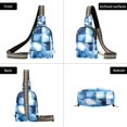 thumbnail image 7 of FORMRS Womens Crossbody Sling Bag Travel Daypack Shoulder Chest Backpack, Blue Pattern, 7 of 7