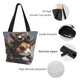 thumbnail image 4 of Fotbe Steampunk Squirrel Pilot Bolsa de Playa con Estampado, Bolsa de Hombro, Bolsa de Mano Espaciosa, Bolsa de Viaje Ligera, Bolsa de Compras Versátil, 4 of 6