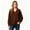 Coffee, variant on Women’s V Neck Oversized Knit Sweater, Loose Fit PulLover Fall Winter Knit Top,Sizes S-L