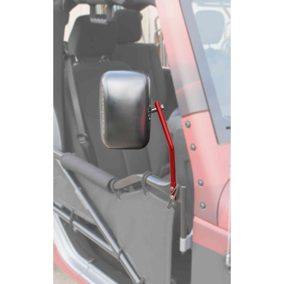 Steinjäger Doors Wrangler JK 2007-2018 Mirror Legs to Fit Tube Doors Red Baron