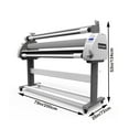 thumbnail image 2 of INTBUYING 63In Full-Auto Pneumatic Low Temperature Cold Laminating Machine with Semi-Auto Remove Film System 110V （Excluding air compressor）, 2 of 12
