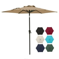 COBANA 7.5’ Patio Umbrella, Outdoor Table Market Umbrella for Garden, Beige