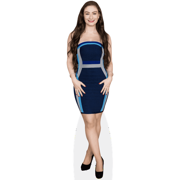 Amber Doig-Thorne (Short Dress) Life Size Cutout. Standee.