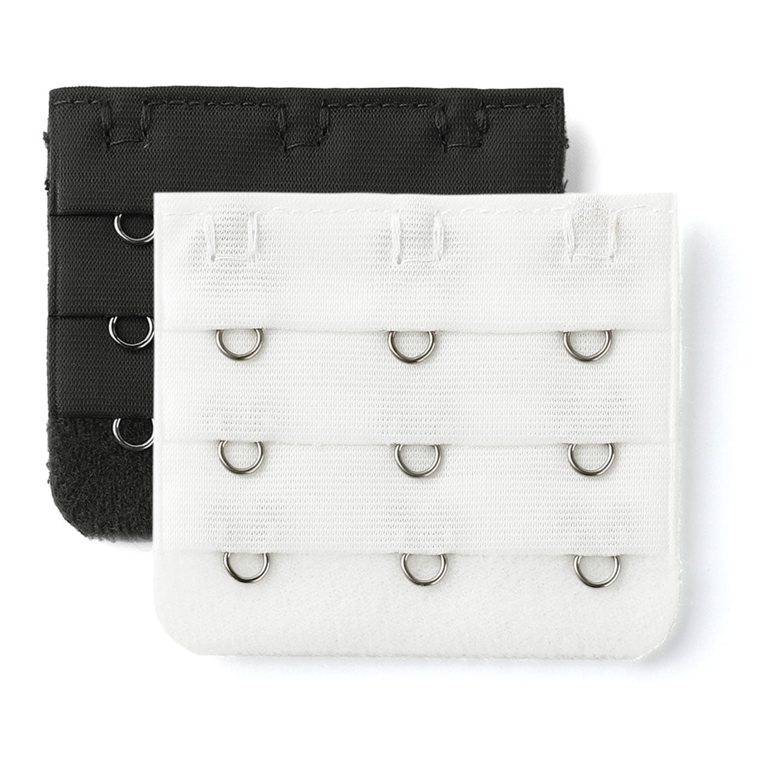 Bra Extenders Black & White Hook Loop Extension Straps Sewing Box Pack Of 2
