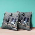 thumbnail image 4 of Flying Birds Indoor/Outdoor Pillow with Removable Cover in Off-White Green26x26, 4 of 5