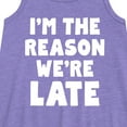 thumbnail image 2 of Instant Message - I'm The Reason We're Late - Toddler & Youth Girls A-line Dress, 2 of 5