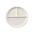 thumbnail image 1 of 8 Inch Bone China Plate Simple Porcelain Plate Three Compartments Breakfast Steak Round Ceramic Tableware Home Decor (Random Style), 1 of 4