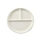 thumbnail image 1 of 8 Inch Bone China Plate Simple Porcelain Plate Three Compartments Breakfast Steak Round Ceramic Tableware Home Decor (Random Style), 1 of 4