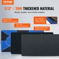 thumbnail image 2 of VEVOR Poker Table Top 70 x 35 Inch Poker Mat 6-8 Players Foldable with Bag Blue, 2 of 9
